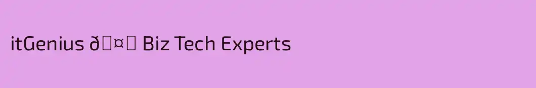 itGenius 🤓 Biz Tech Experts